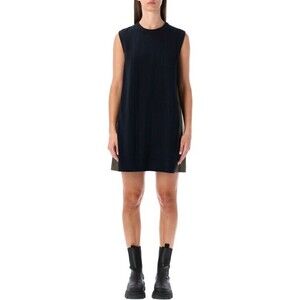 Sacai Short Dress With Contrasting Pleated Back - NWT